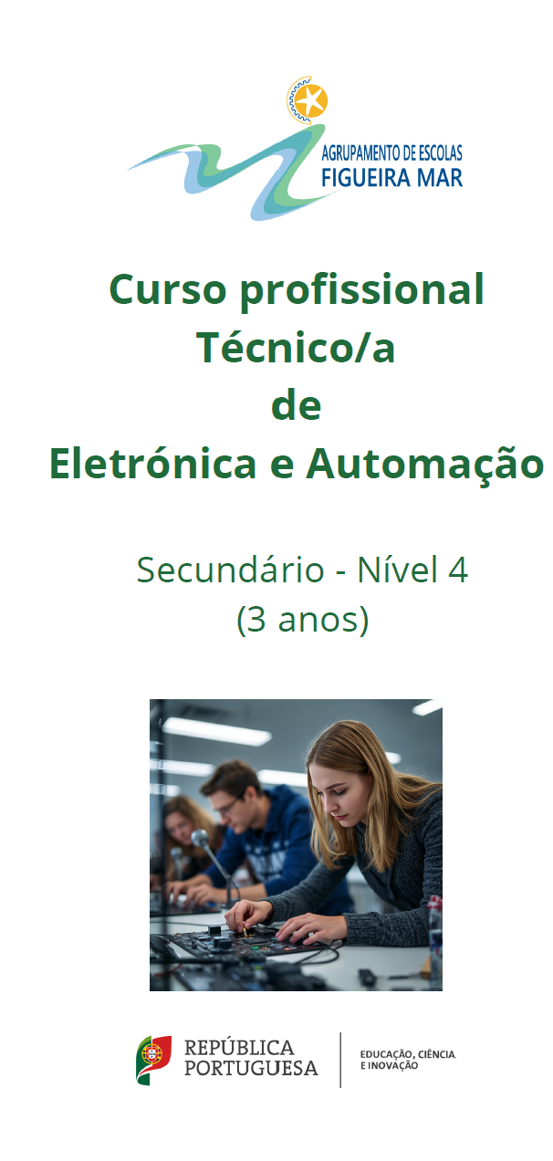 Pré-visualização Flyer Técnico/a de Eletrónica e Automação