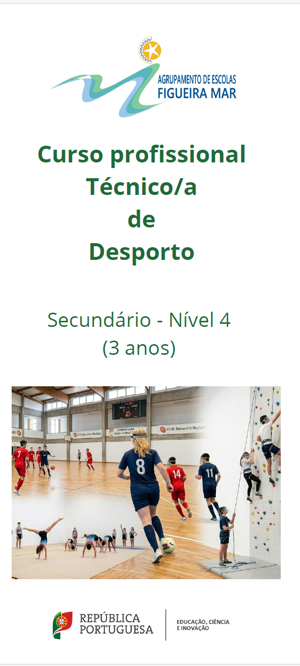 Pré-visualização Flyer Técnico/a de Desporto