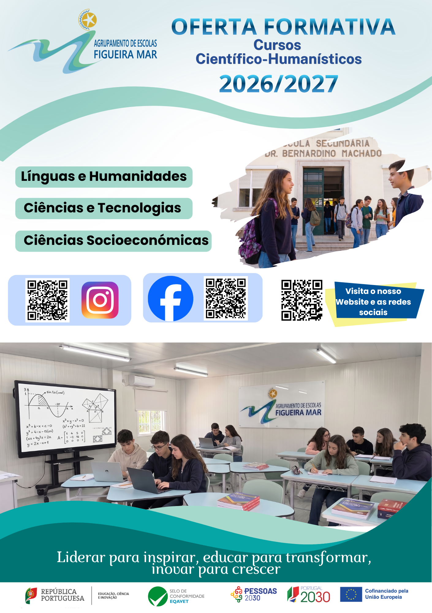 Pré-visualização flyer Cursos Científico-Humanísticos