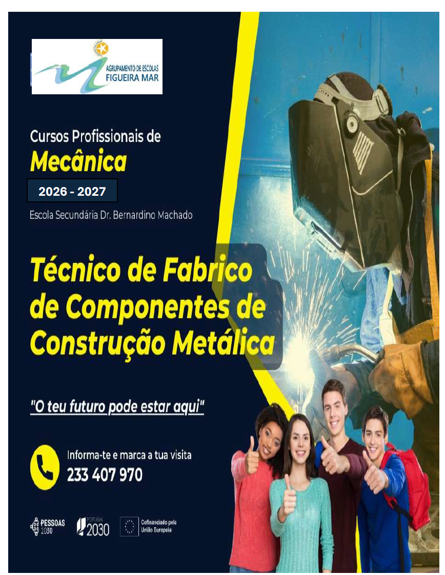 Pré-visualização Flyer Técnico/a de Fabrico de Componentes de Construção Metálica